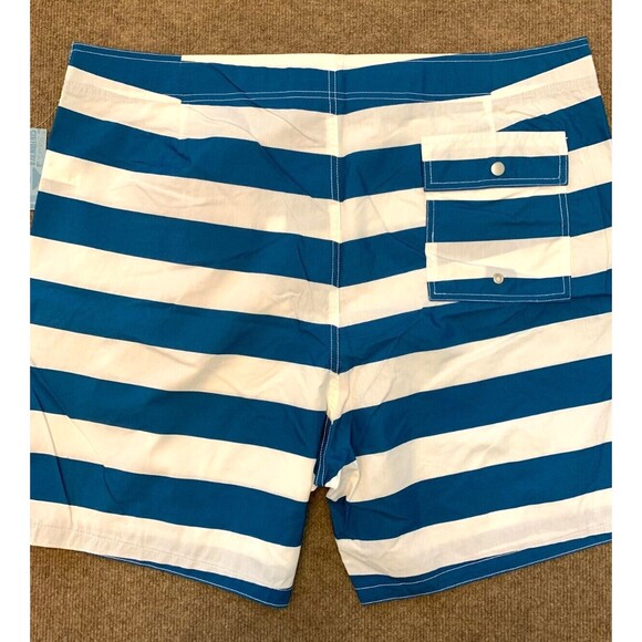 Old Navy Board Shorts Mens 3XL Navy Stripe Swim Trunks Surf Unlined Beach - Picture 3 of 7
